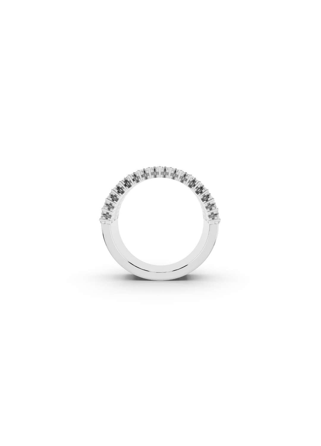 Baguette & Round Diamond Statement Band Image 15