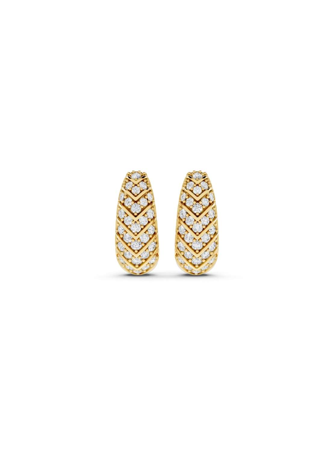 Chevron Diamond Earrings Image 1