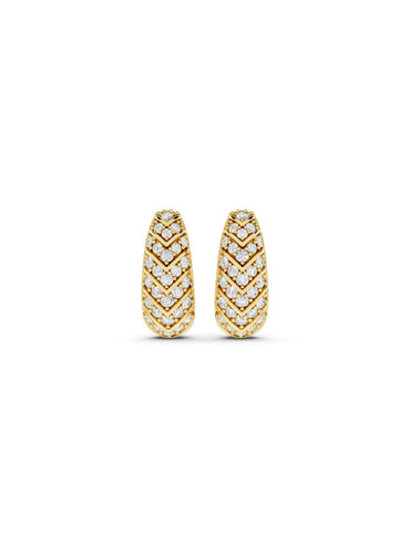 Chevron Diamond Earrings Image 1