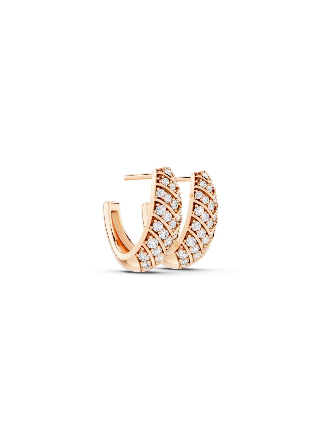 Chevron Diamond Earrings Image 8