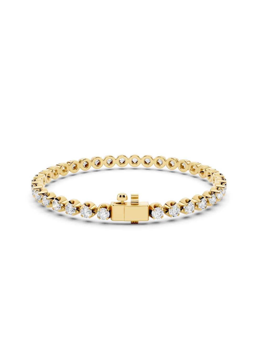 Classic Diamond 4 Prong Tennis Bracelet Image 4