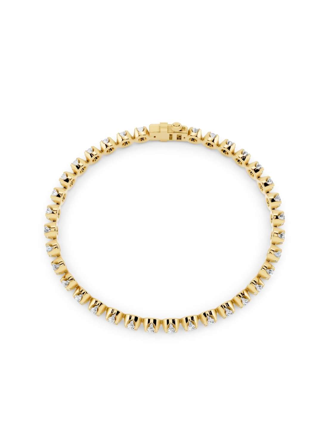 Classic Diamond 4 Prong Tennis Bracelet Image 5