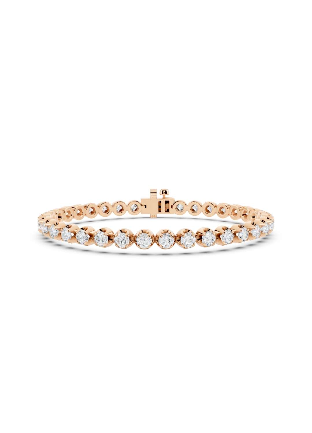 Classic Diamond 4 Prong Tennis Bracelet Image 6