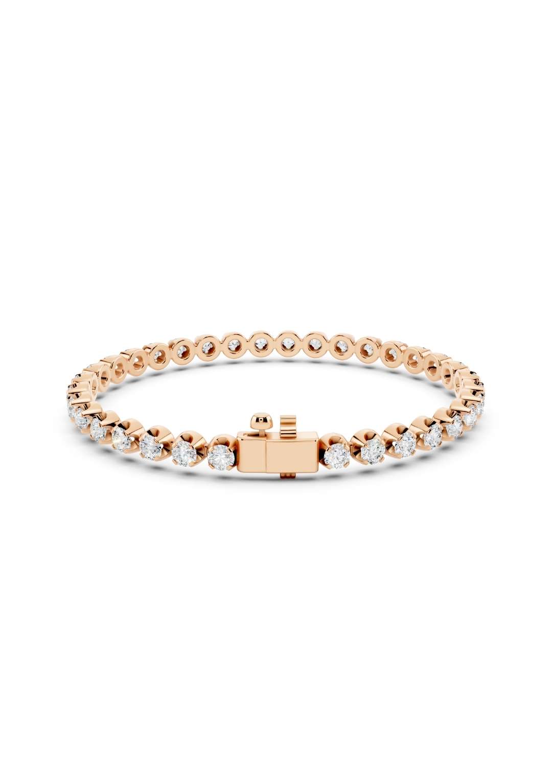 Classic Diamond 4 Prong Tennis Bracelet Image 9