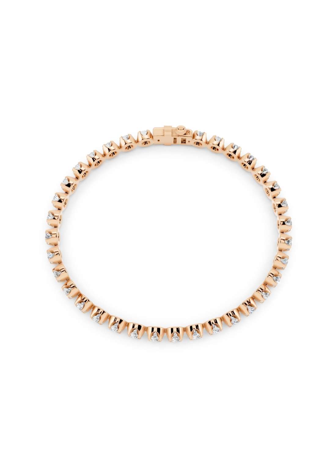 Classic Diamond 4 Prong Tennis Bracelet Image 10