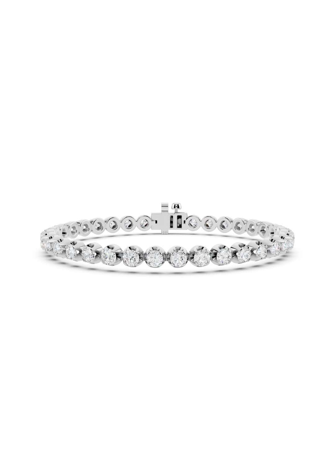 Classic Diamond 4 Prong Tennis Bracelet Image 11