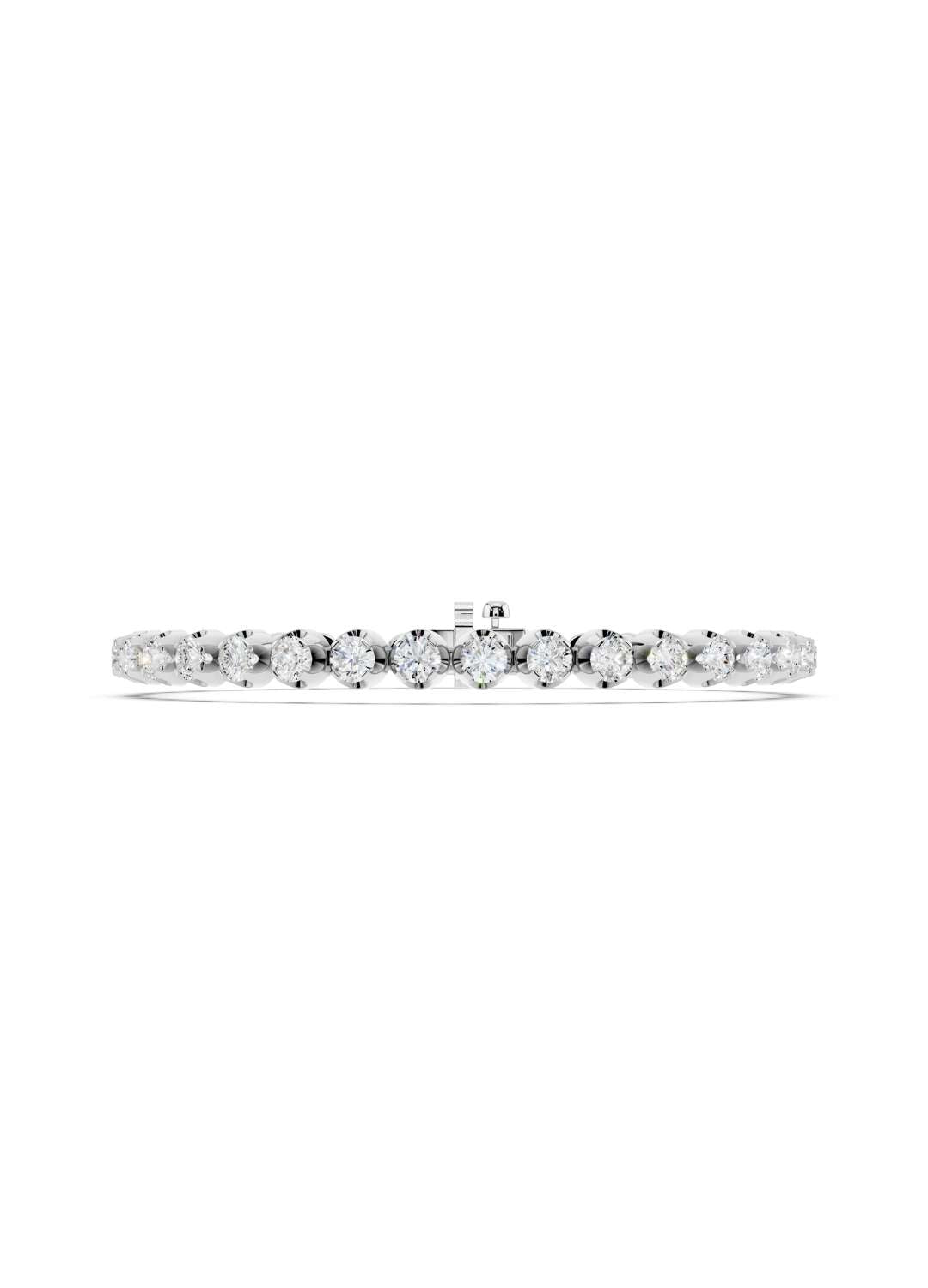 Classic Diamond 4 Prong Tennis Bracelet Image 12