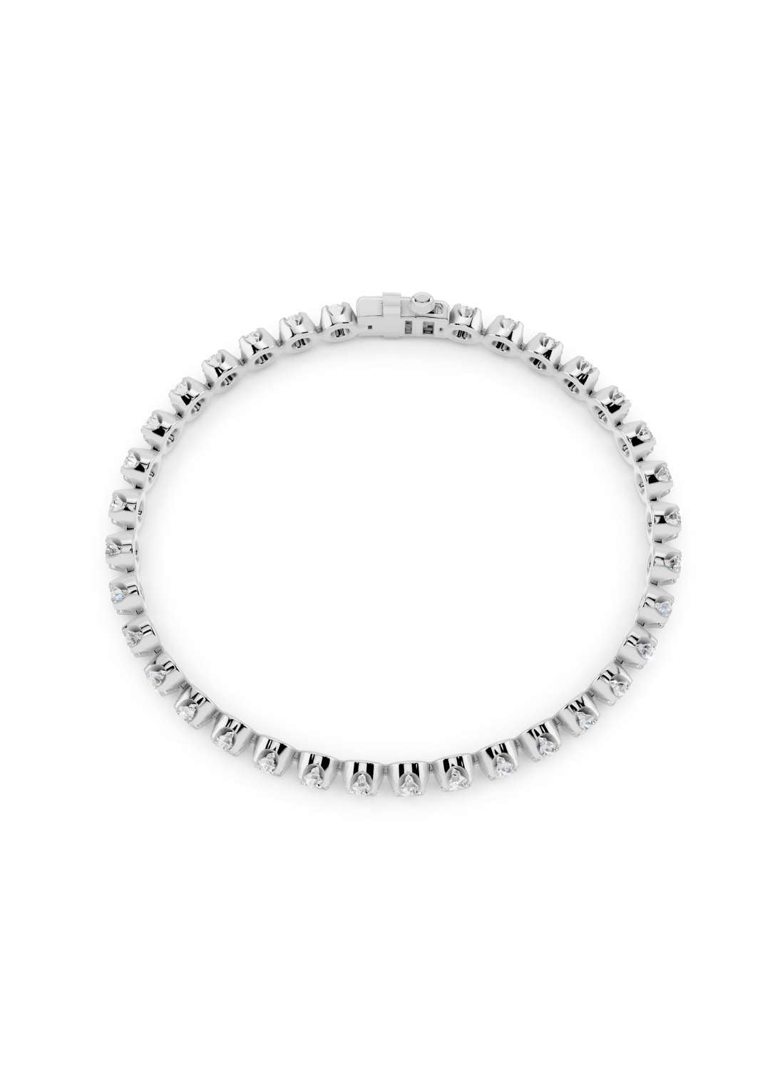 Classic Diamond 4 Prong Tennis Bracelet Image 15
