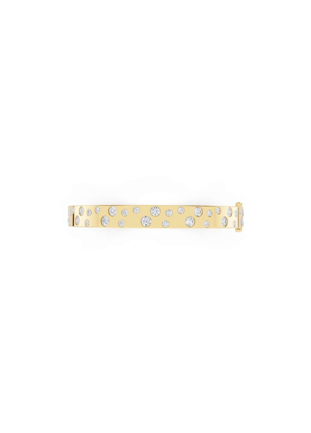 Diamond Bubble Gold Bracelet Image 3
