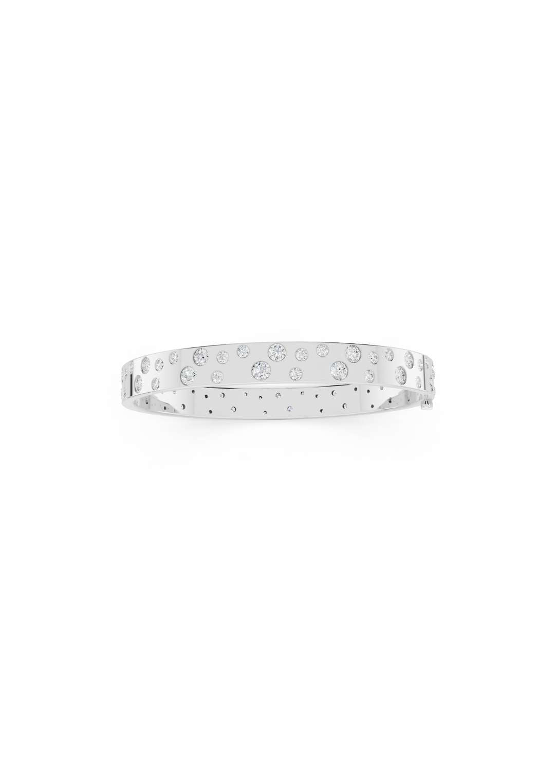 Diamond Bubble Gold Bracelet Image 11