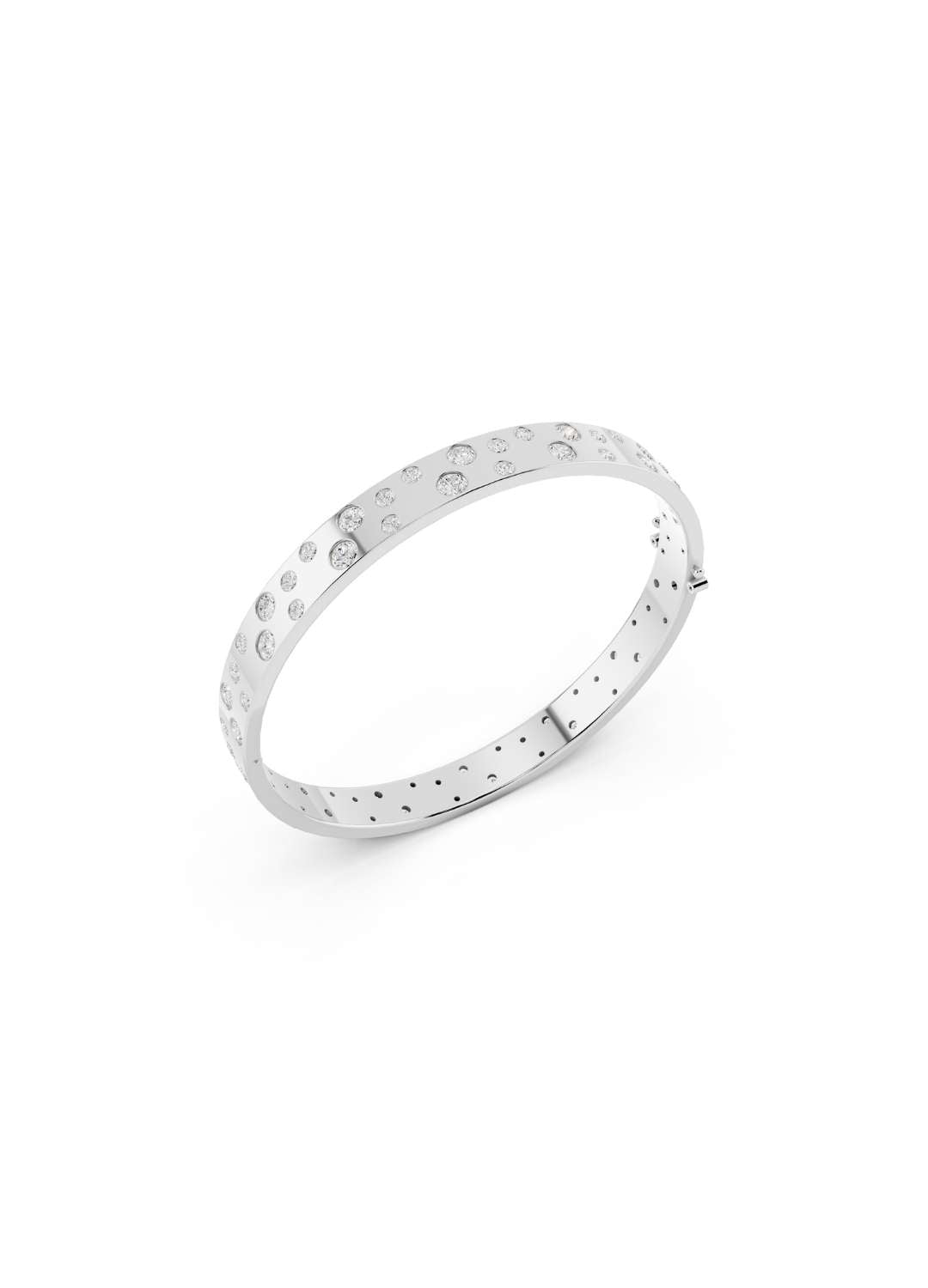 Diamond Bubble Gold Bracelet Image 12