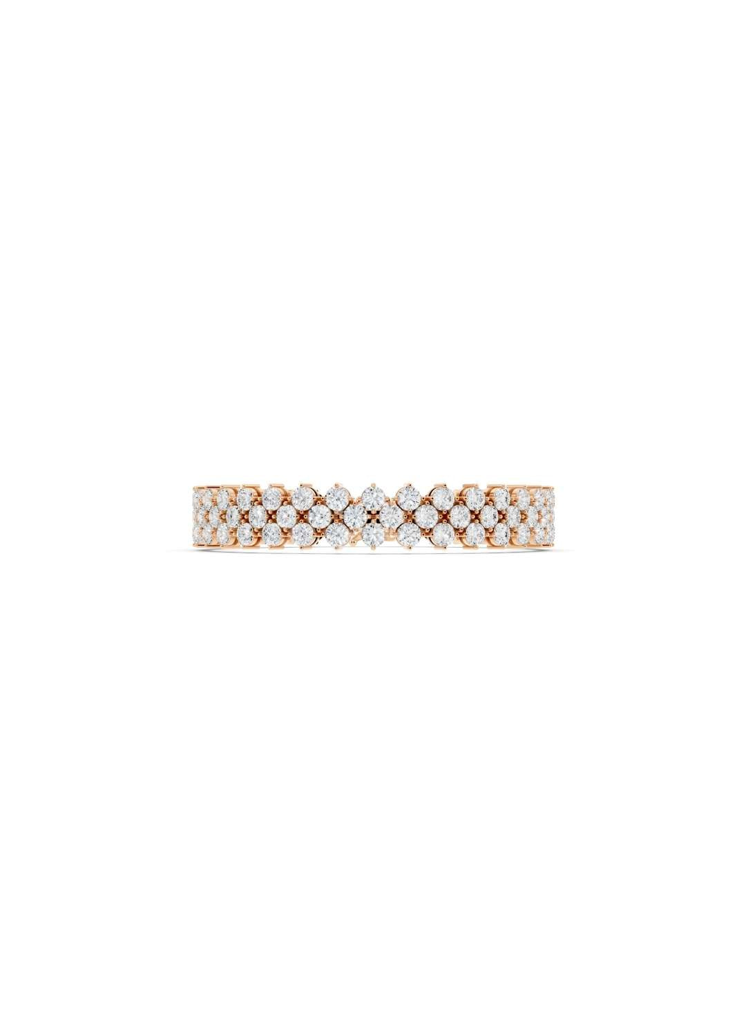 Diamond Cluster Tennis Bracelet Image 7