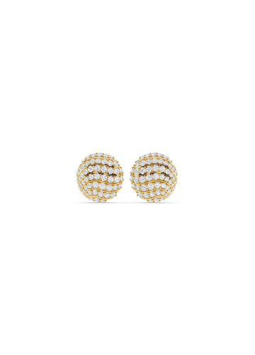 Diamond Dome Stud Earrings Image 1