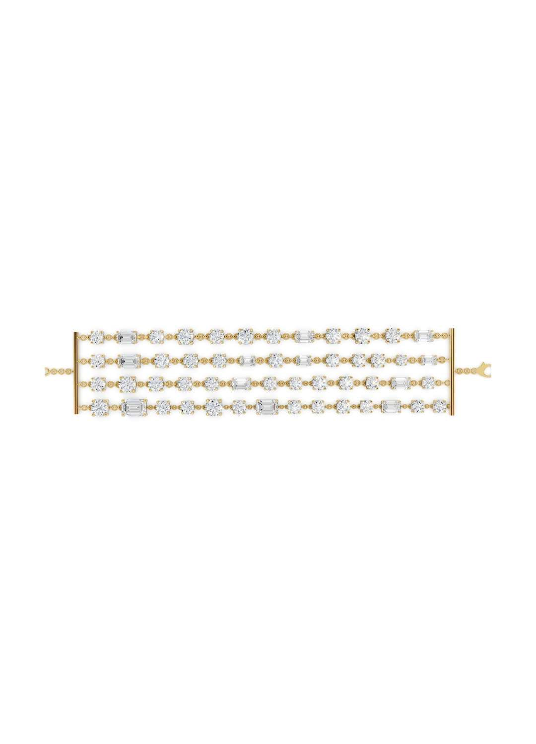 Diamond Link Wrap Bracelet Image 6
