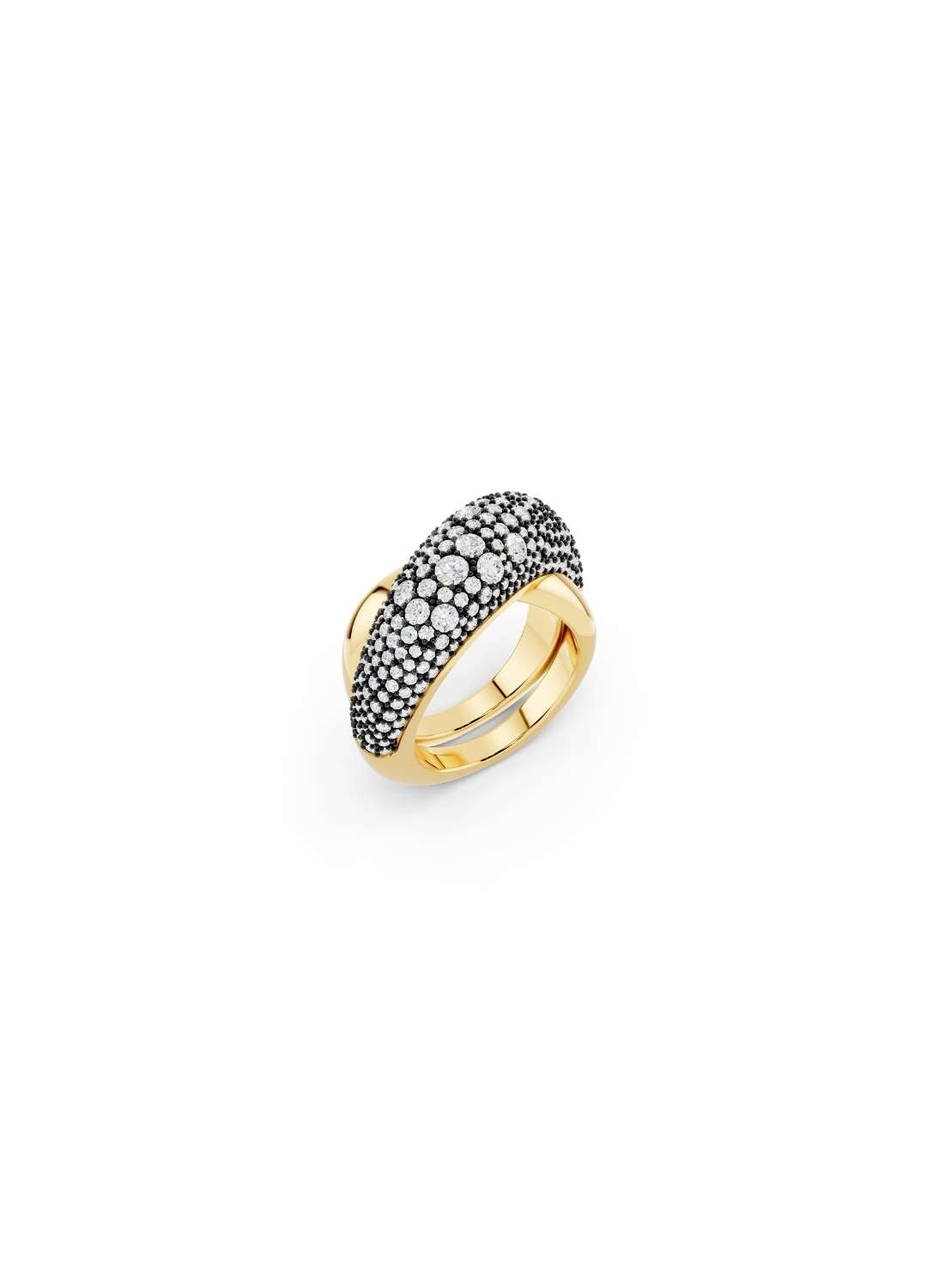 Diamond Pave Double Band Ring Image 4