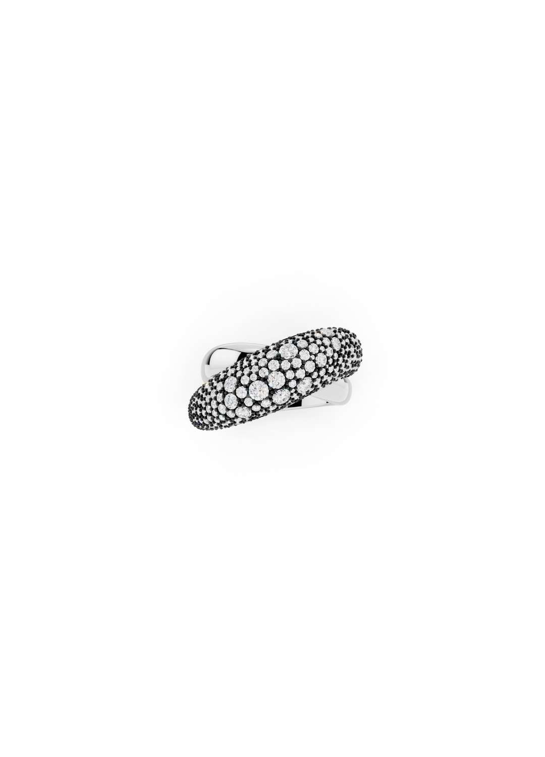 Diamond Pave Double Band Ring Image 6