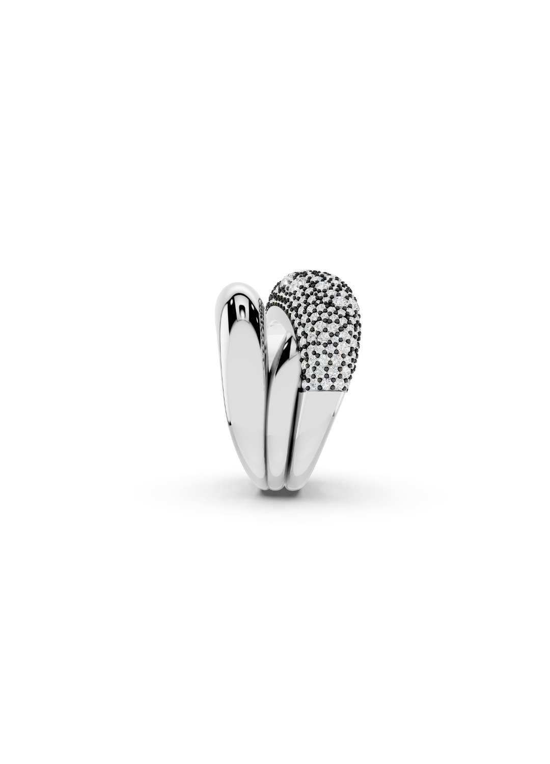 Diamond Pave Triple Band Ring Image 7