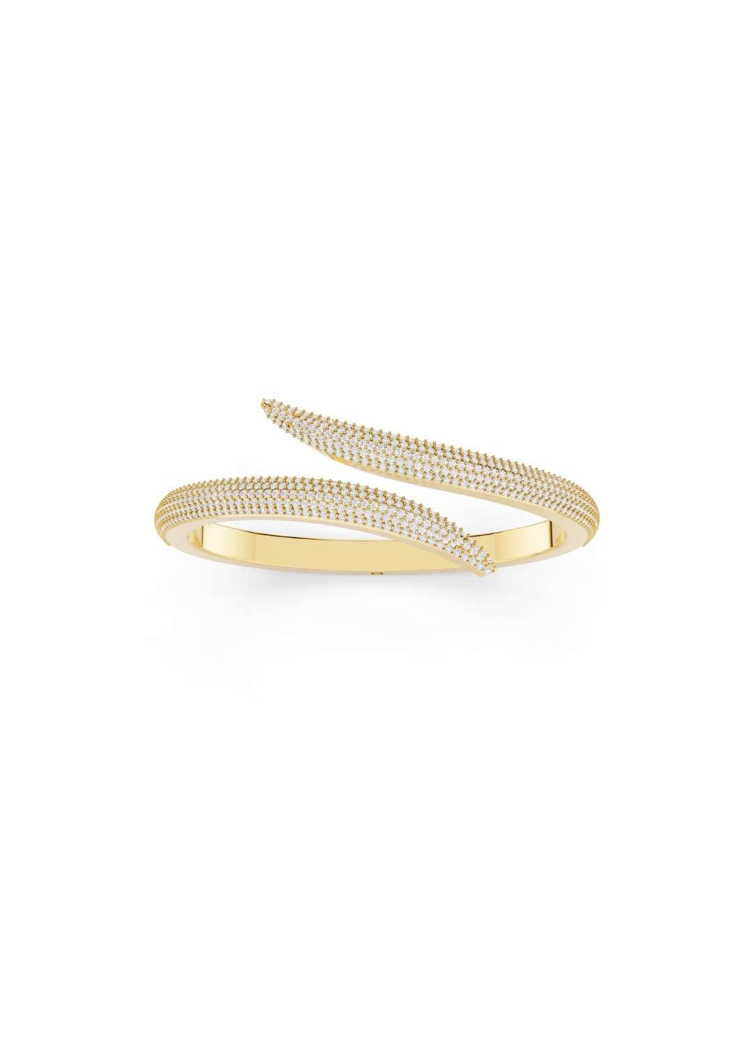 Diamond Spiral Cuff Bracelet Image 2