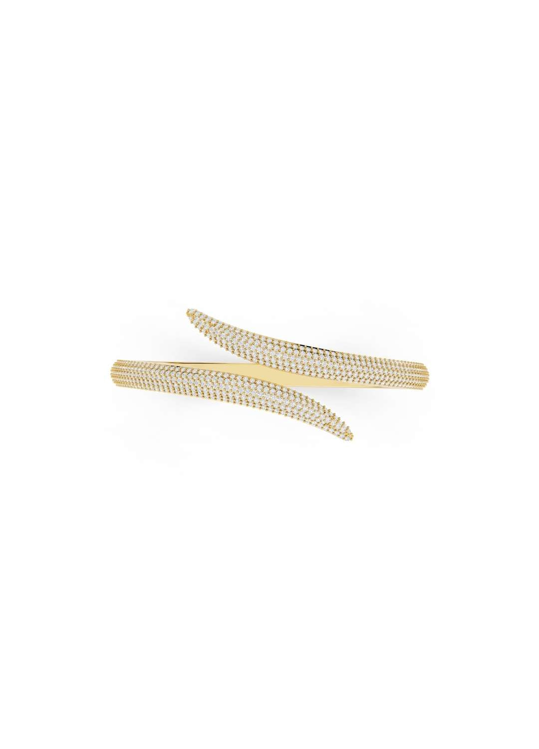 Diamond Spiral Cuff Bracelet Image 4