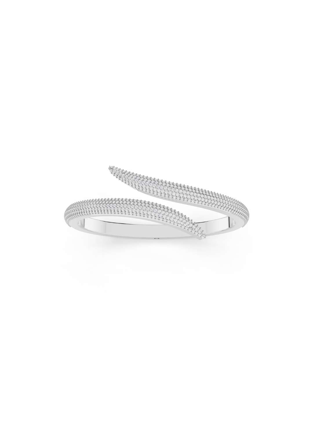Diamond Spiral Cuff Bracelet Image 12
