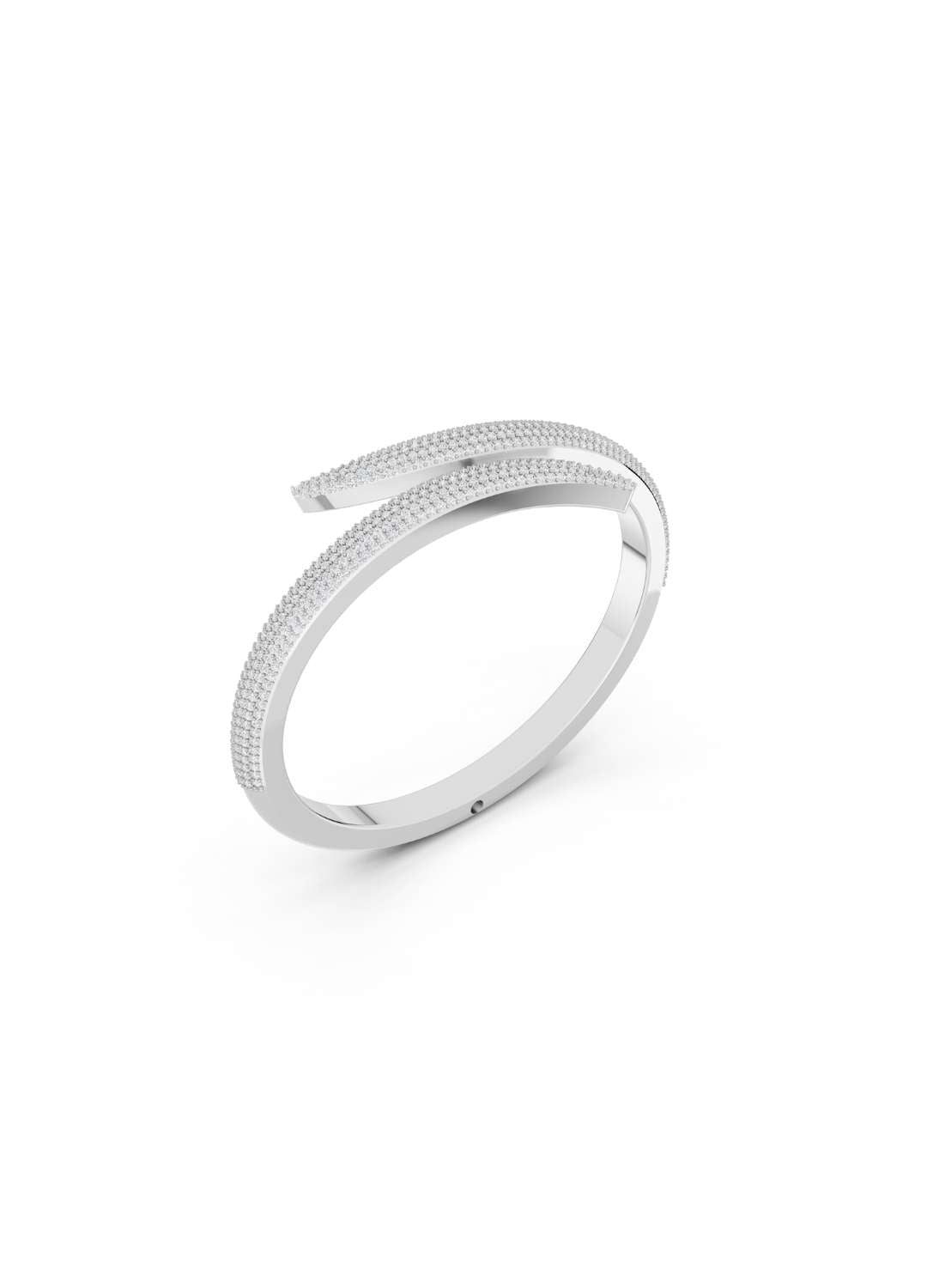 Diamond Spiral Cuff Bracelet Image 13