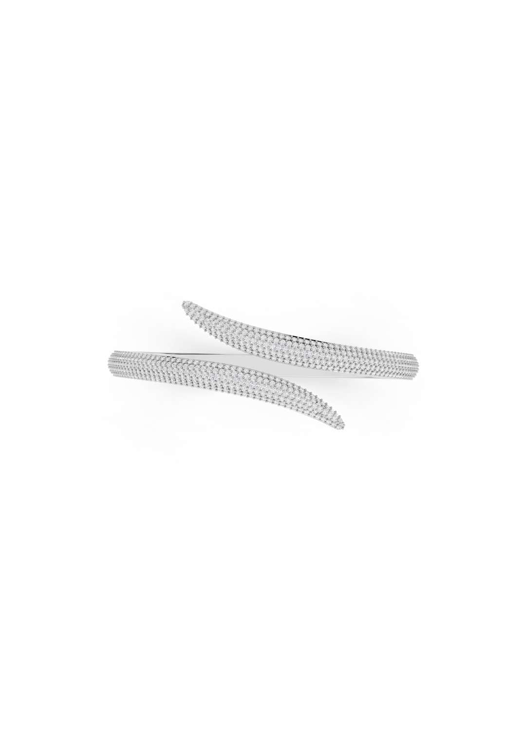 Diamond Spiral Cuff Bracelet Image 14