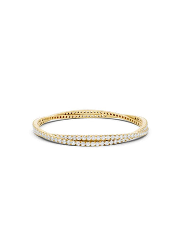 Diamond Twist Stiff Bracelet Image 1