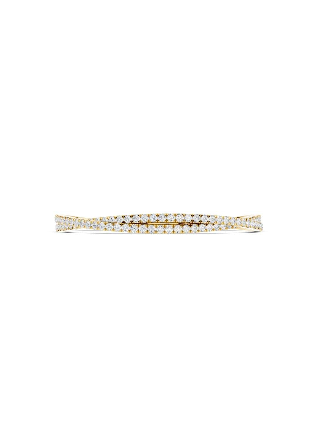 Diamond Twist Stiff Bracelet Image 4