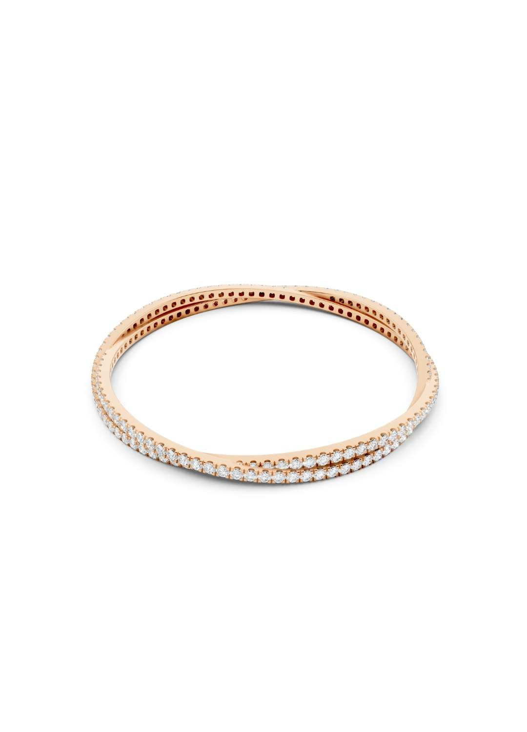 Diamond Twist Stiff Bracelet Image 7