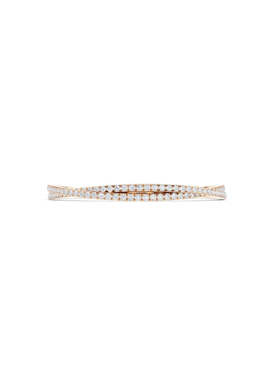 Diamond Twist Stiff Bracelet Image 8