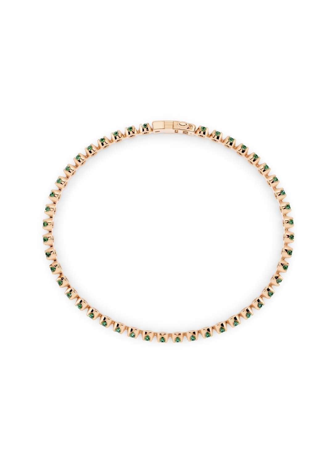 Emerald Bezel Tennis Bracelet Image 9