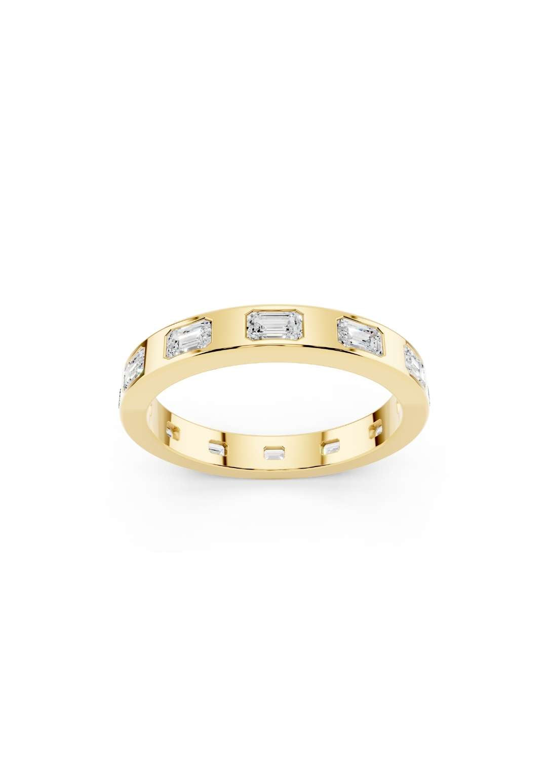 Emerald Cut Diamond Eternity Band Image 1