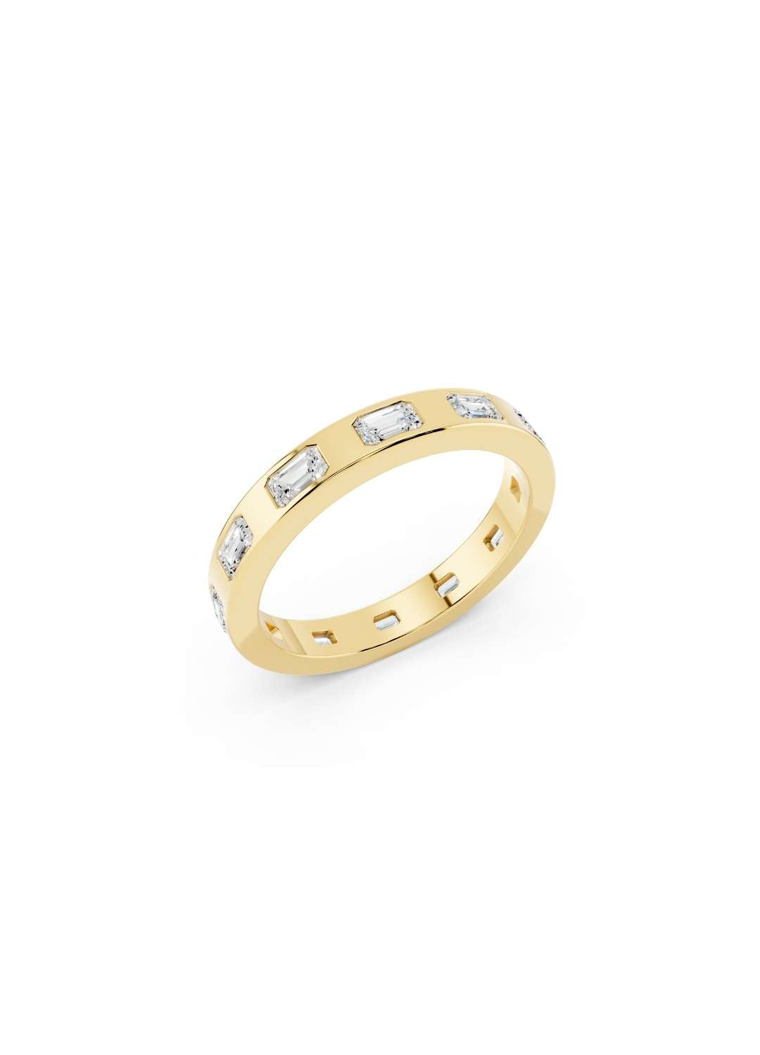 Emerald Cut Diamond Eternity Band Image 2
