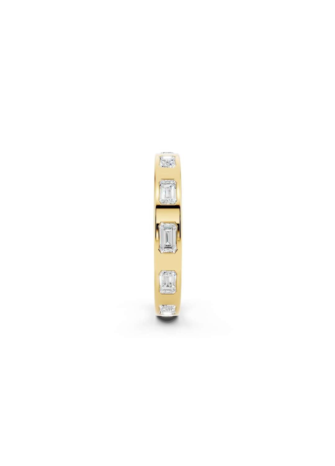 Emerald Cut Diamond Eternity Band Image 3