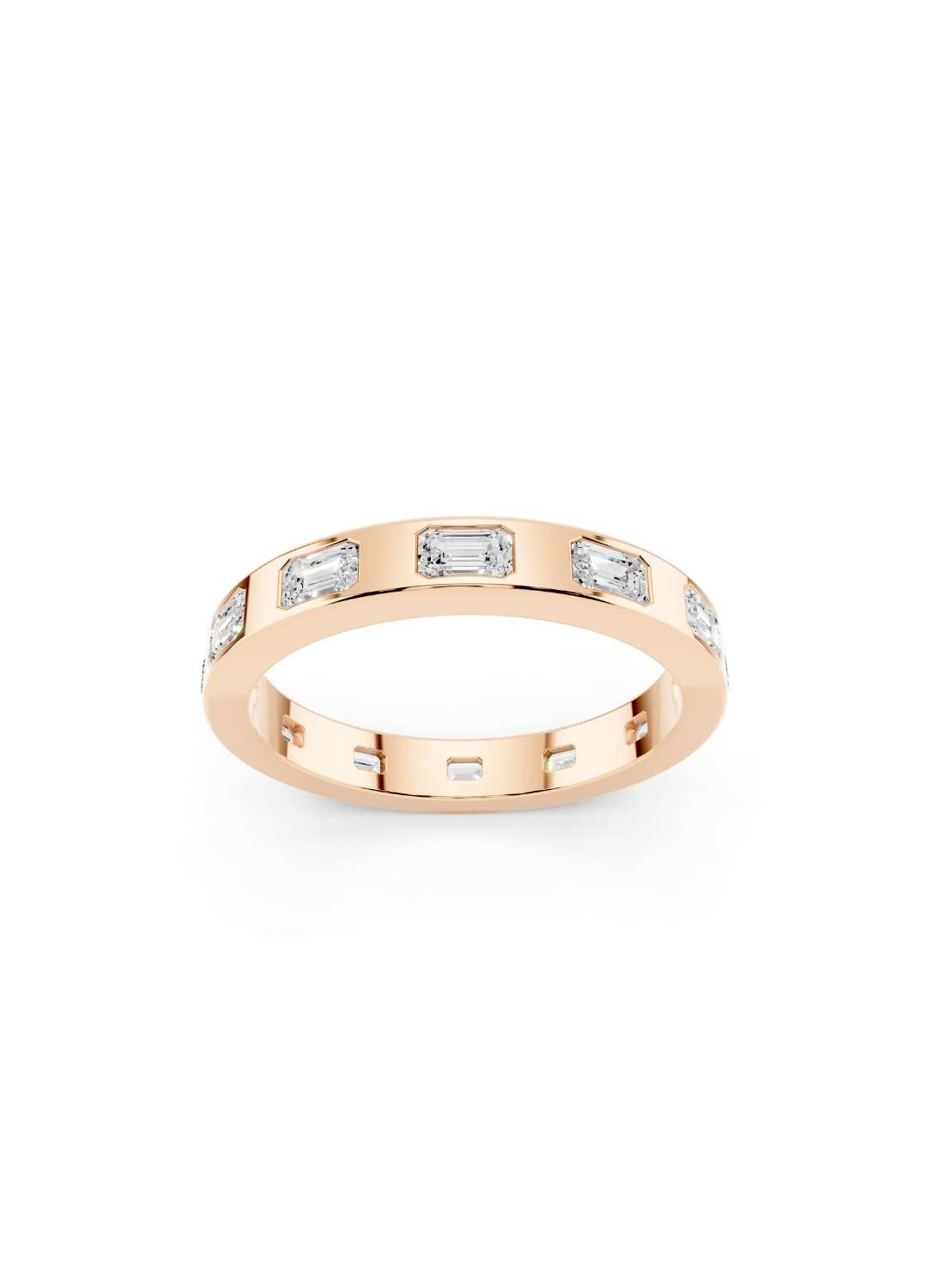 Emerald Cut Diamond Eternity Band Image 5