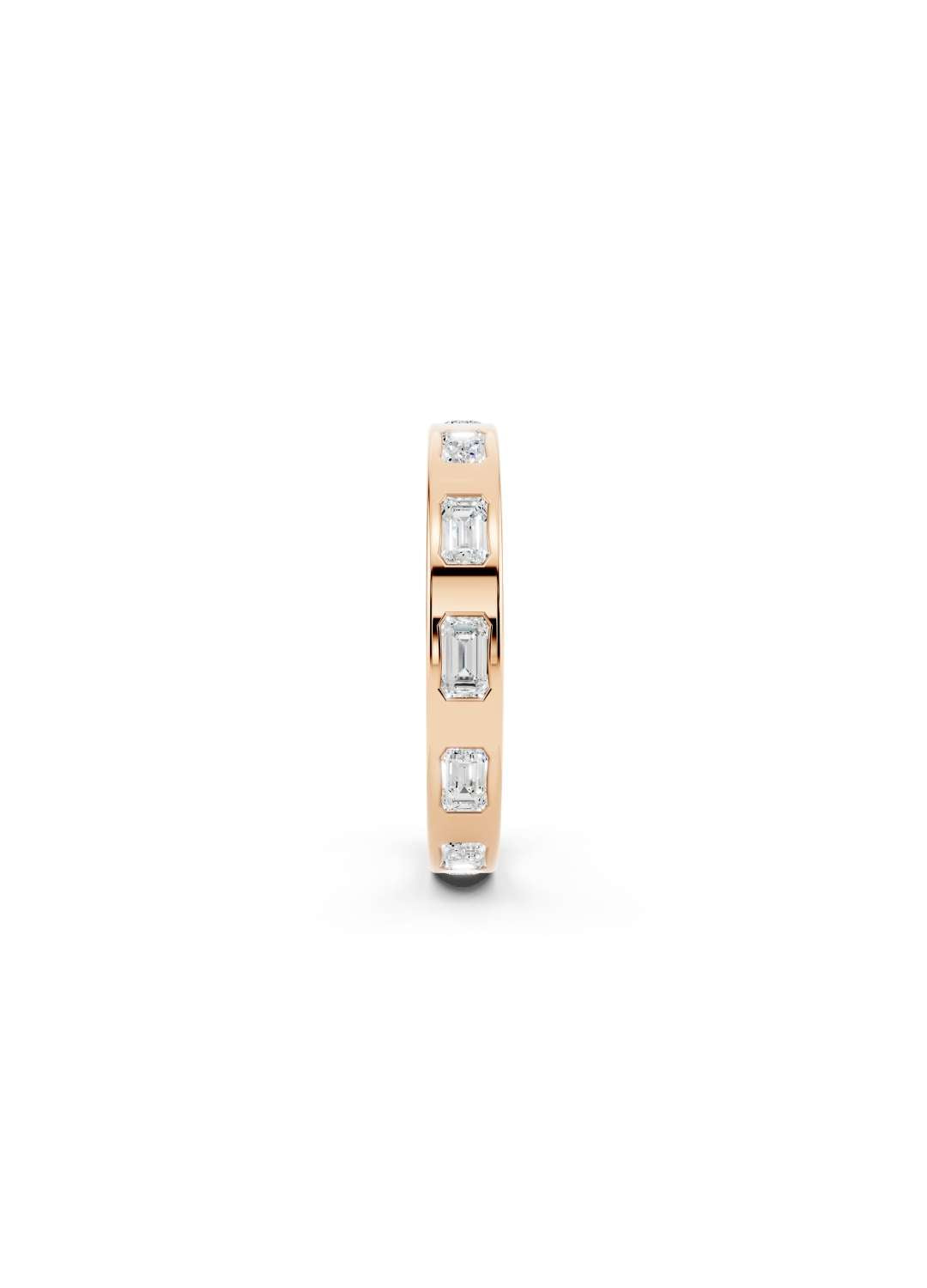 Emerald Cut Diamond Eternity Band Image 7