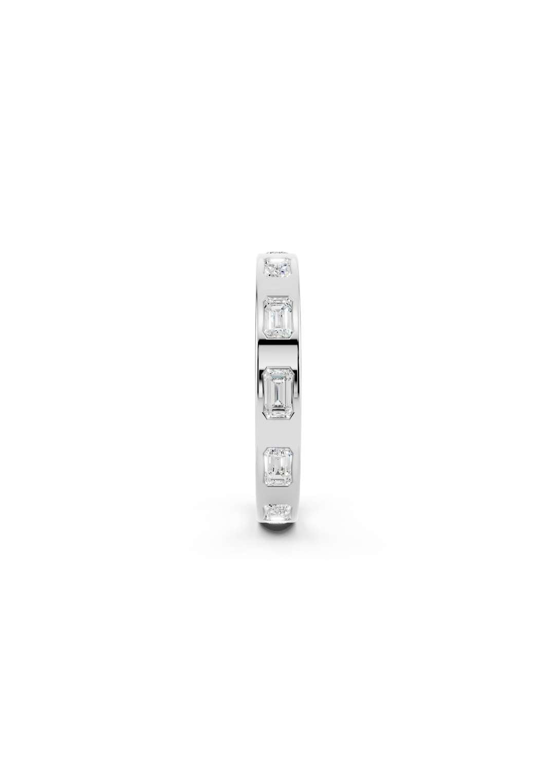 Emerald Cut Diamond Eternity Band Image 11