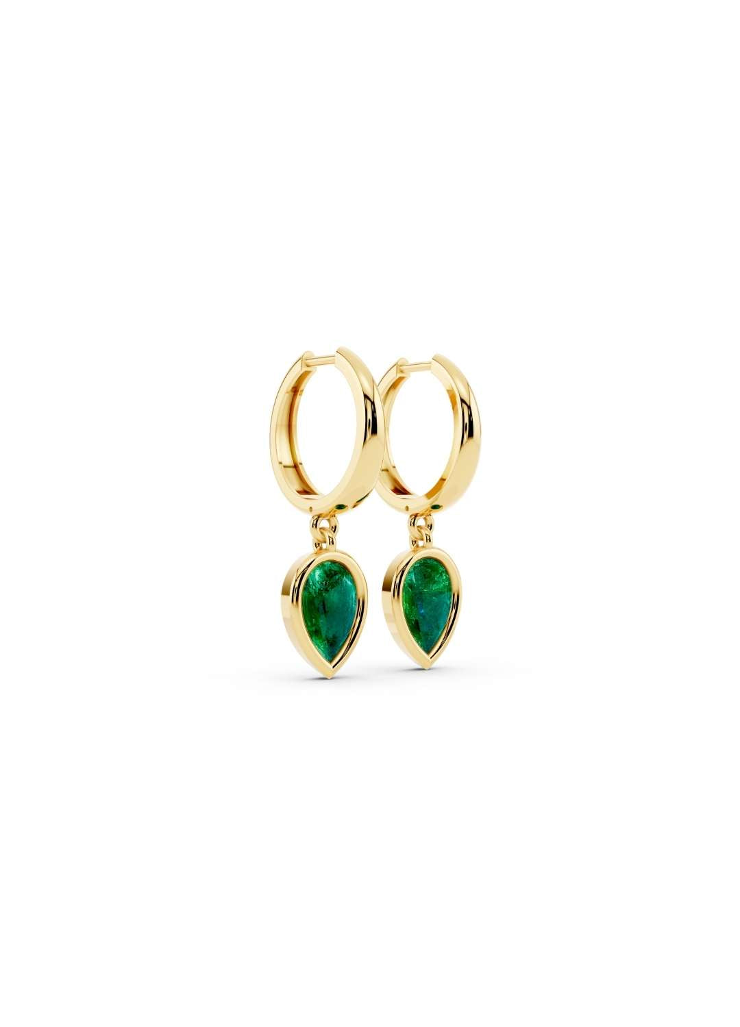 Emerald Drop Huggies  Image 2