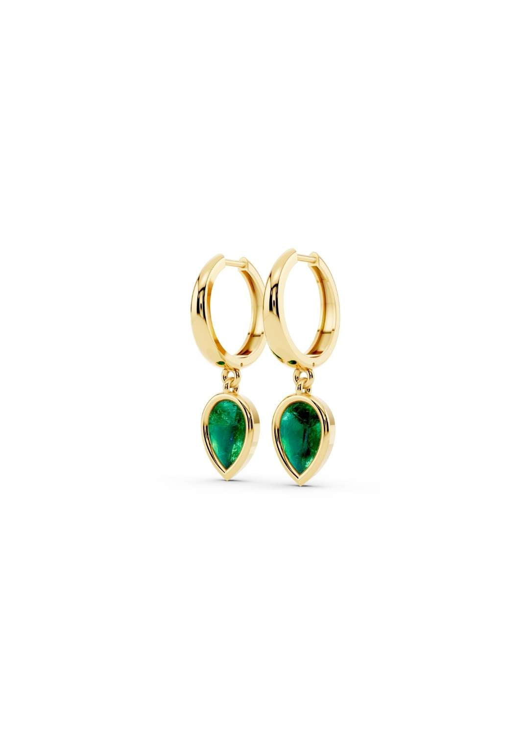 Emerald Drop Huggies  Image 3