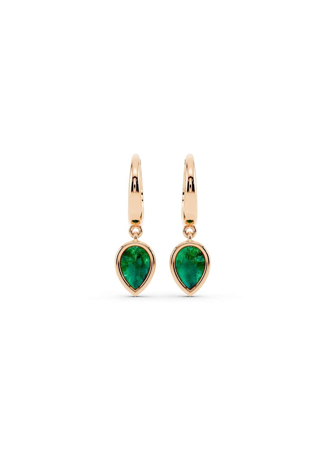Emerald Drop Huggies  Image 4