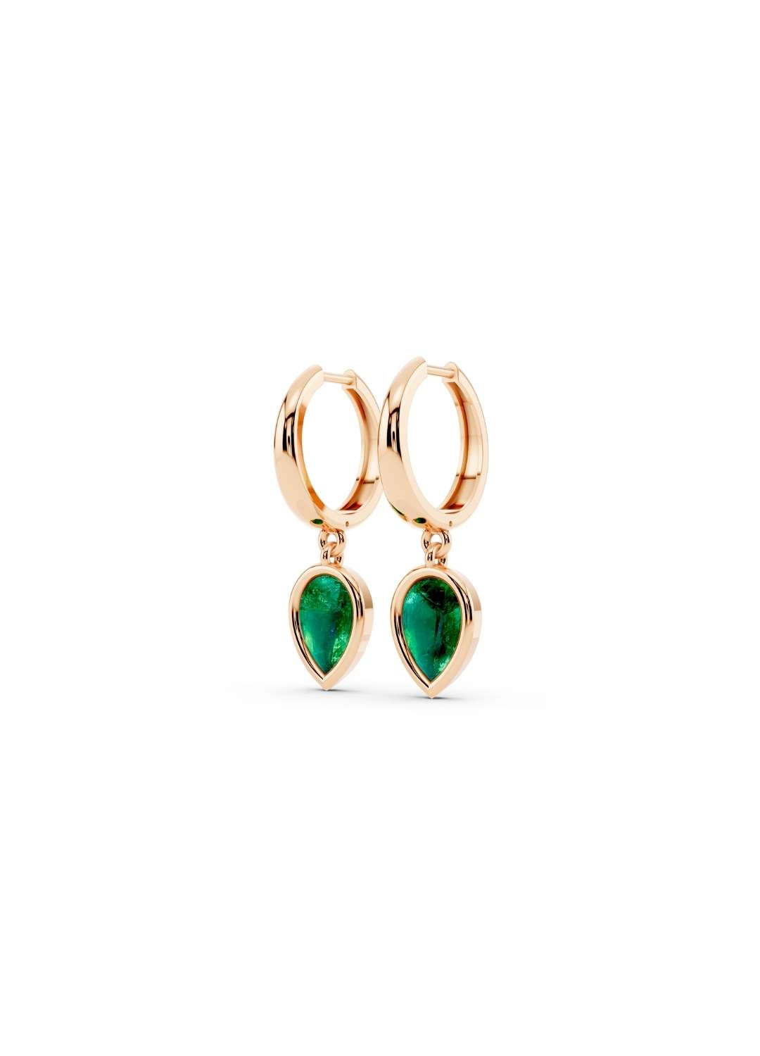 Emerald Drop Huggies  Image 5