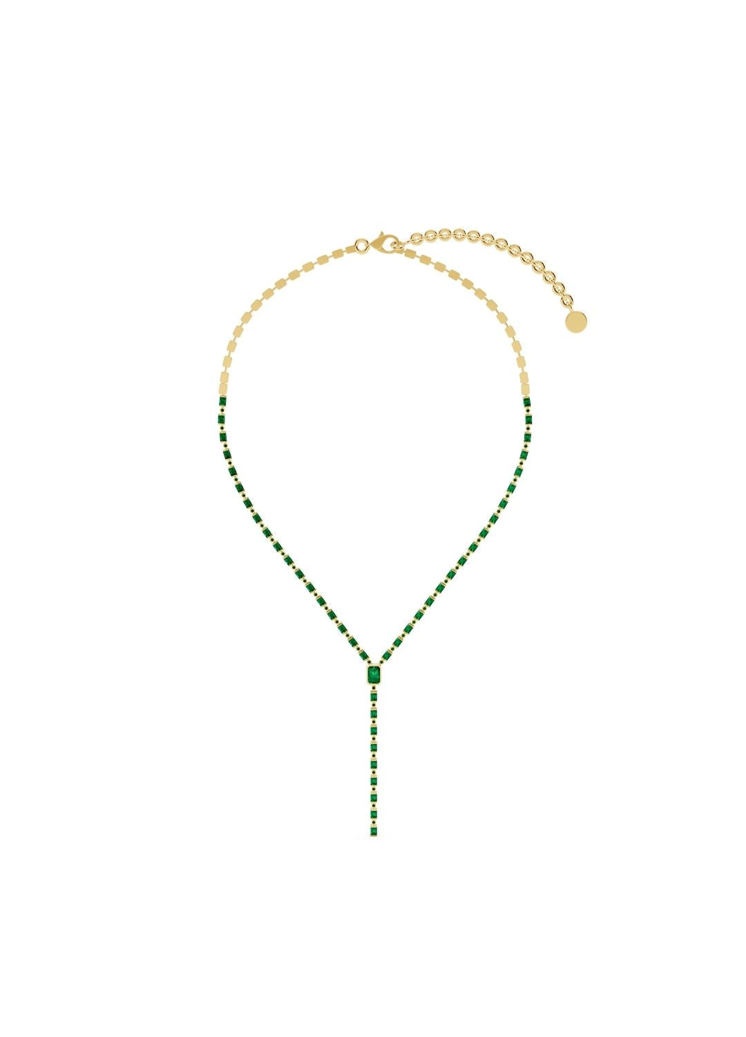 Emerald Drop Necklace Image 1
