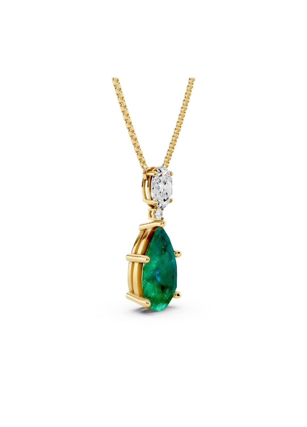 Emerald Drop Necklace Image 3