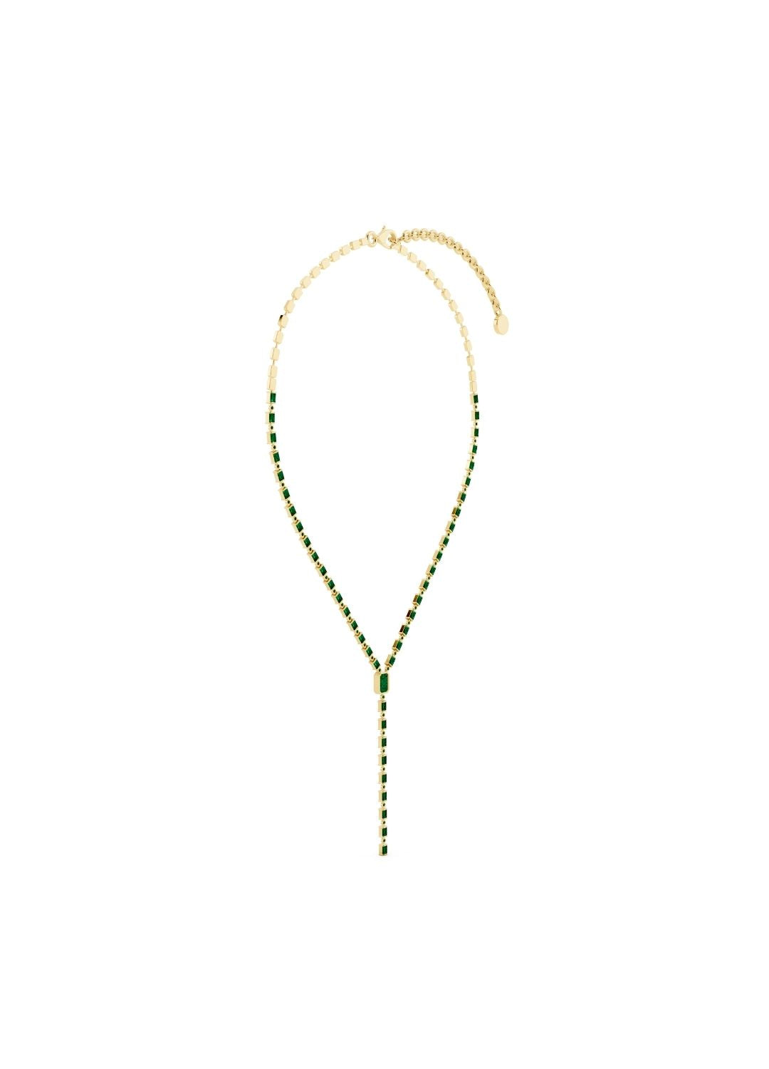 Emerald Drop Necklace Image 4