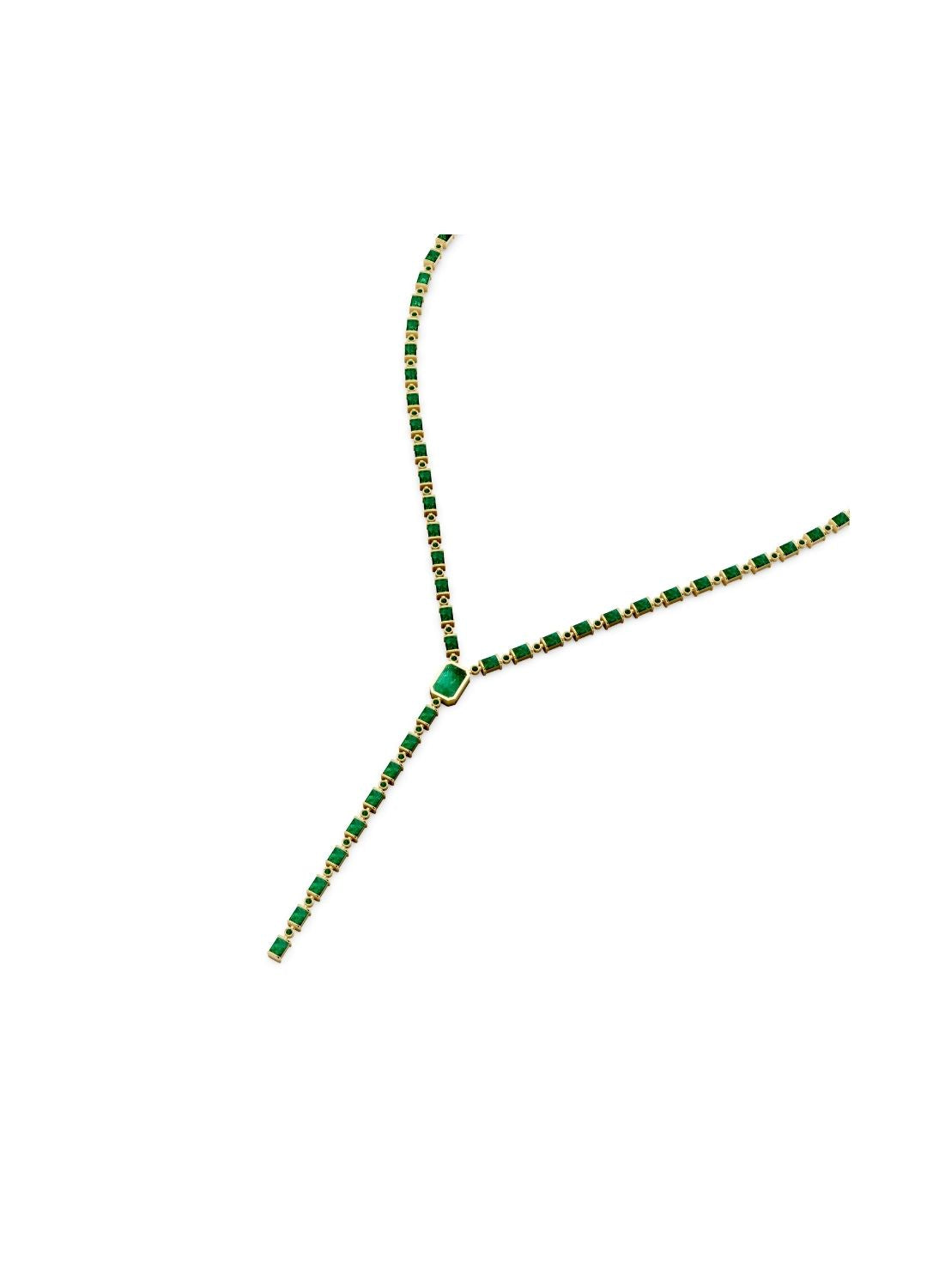Emerald Drop Necklace Image 5