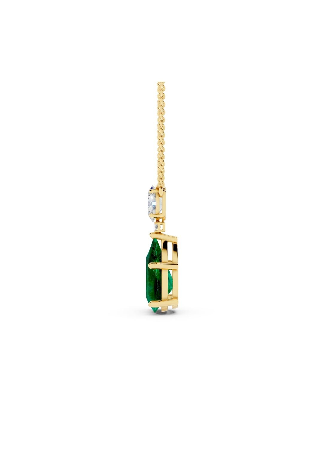 Emerald Drop Necklace Image 5