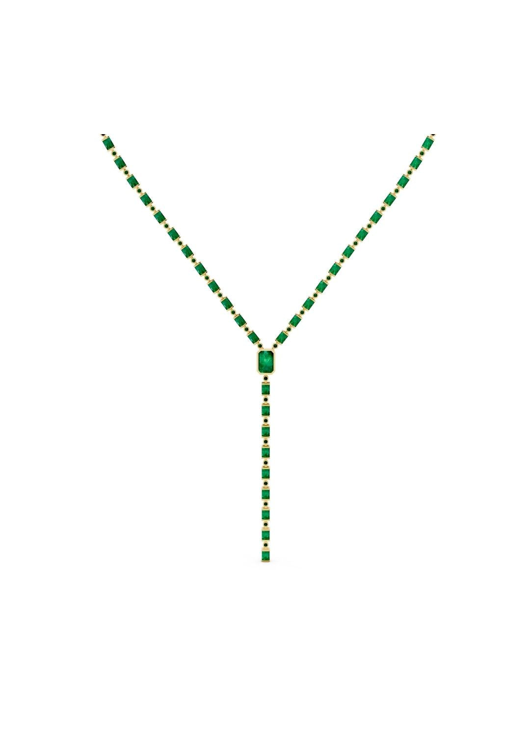 Emerald Drop Necklace Image 2