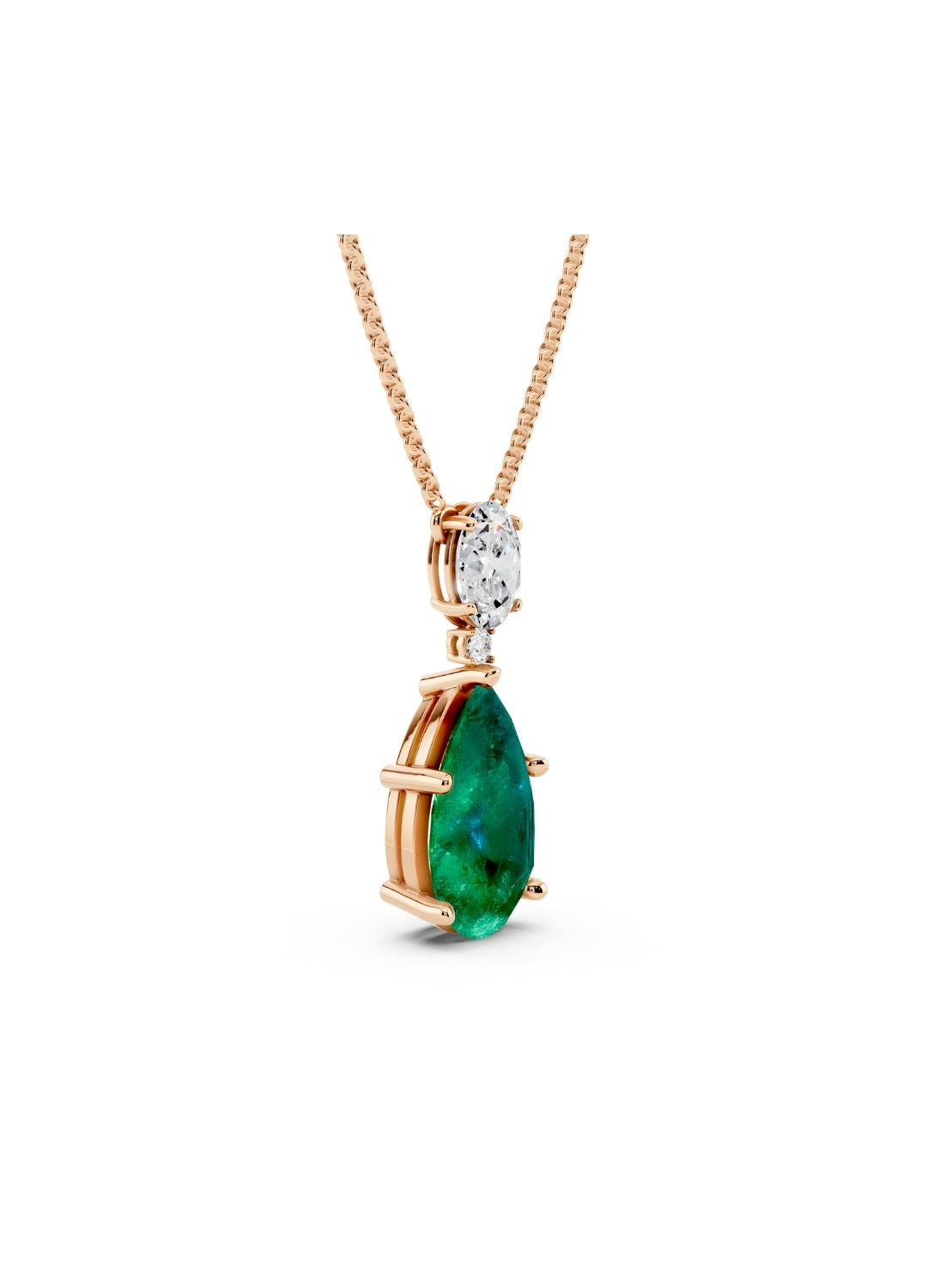 Emerald Drop Necklace Image 7
