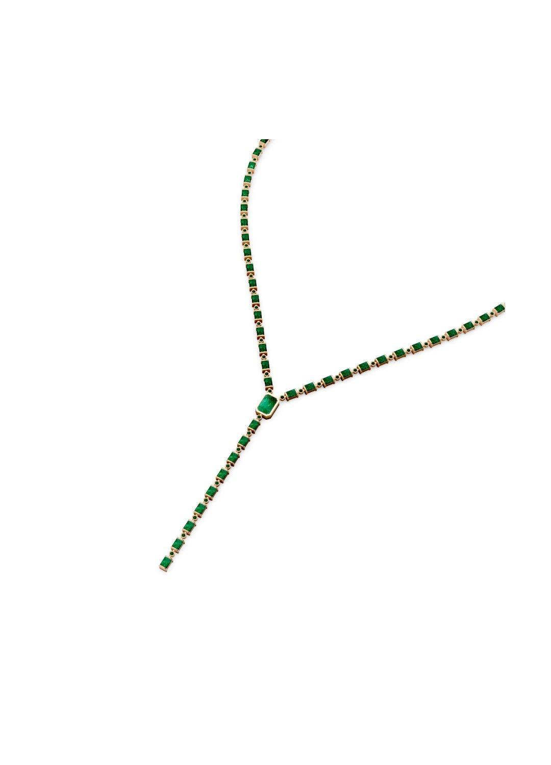 Emerald Drop Necklace Image 10