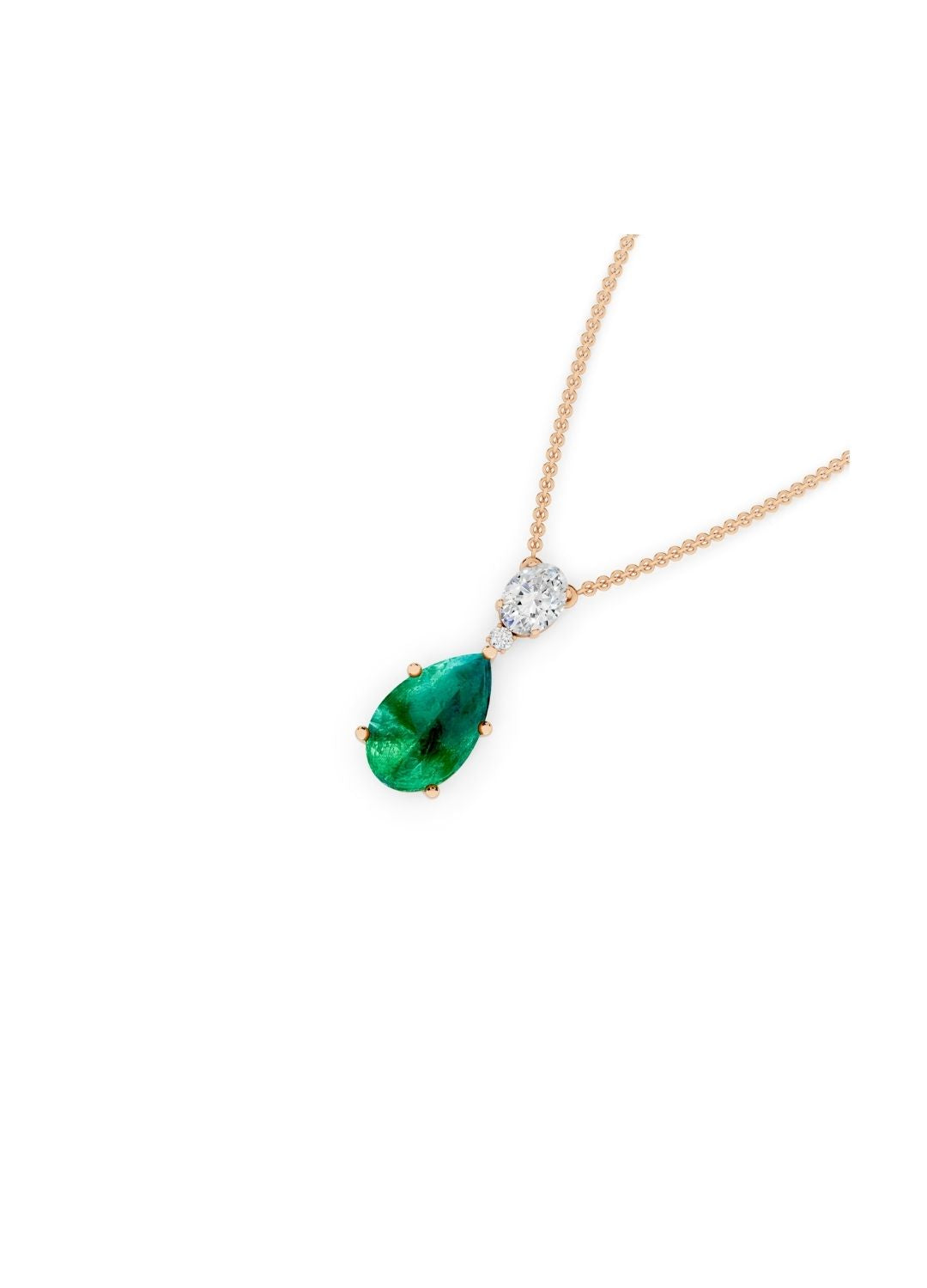 Emerald Drop Necklace Image 9
